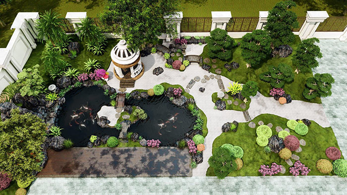 Kinh nghiệm và báo giá thiết kế cảnh quan sân vườn năm 2025 - CÔNG TY THIẾT KẾ NHÀ ĐẸP UY TÍN • KIẾN TẠO VIỆT
