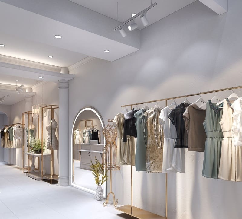 Báo giá thiết kế thi công shop thời trang trọn gói