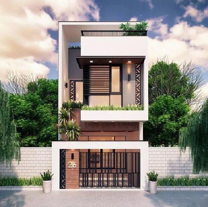 Mẫu Nhà Phố Mặt Tiền 5m đẹp, độc đáo, Và Gây ấn Tượng