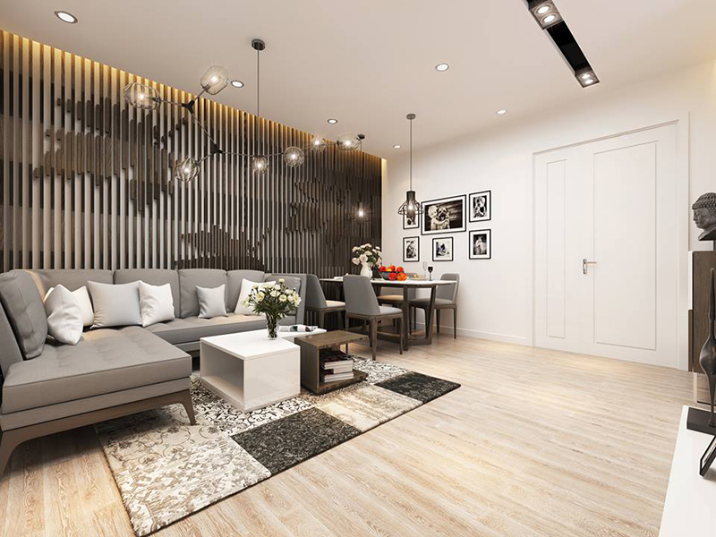 Top 10 thiết kế nội thất căn hộ chung cư 100m2 với phòng khách đẹp nhất năm  2018