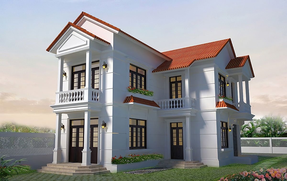 Mẫu Nhà 2 Tầng Mái Thái đơn Giản Mà đẹp Nên Tham Khảo Khi Xây Nhà |