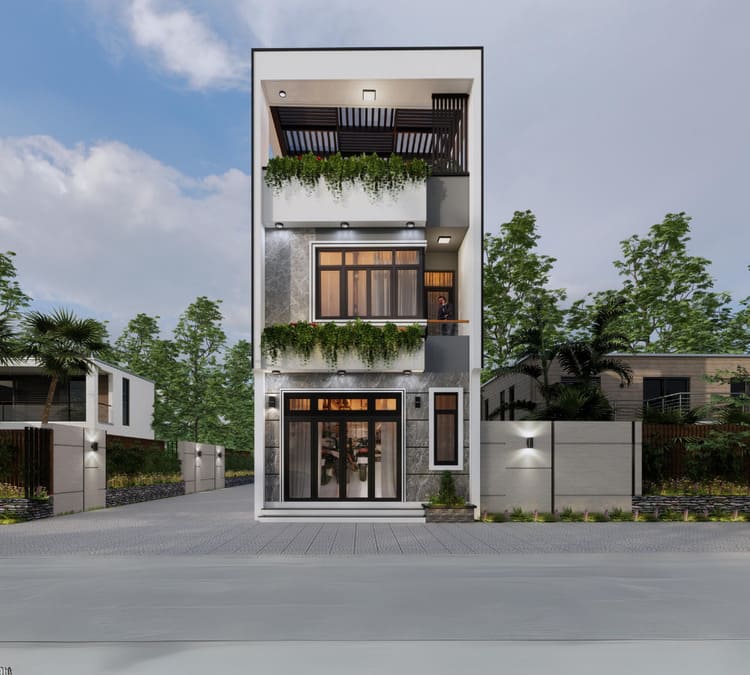 60+ Mẫu thiết kế nhà phố đẹp, hiện đại, hợp xu hướng 2025