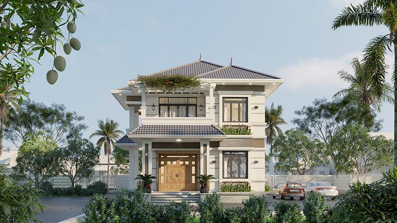 Ngắm 50+ Mẫu nhà 2 tầng mái Nhật đẹp hiện đại nhất 2025