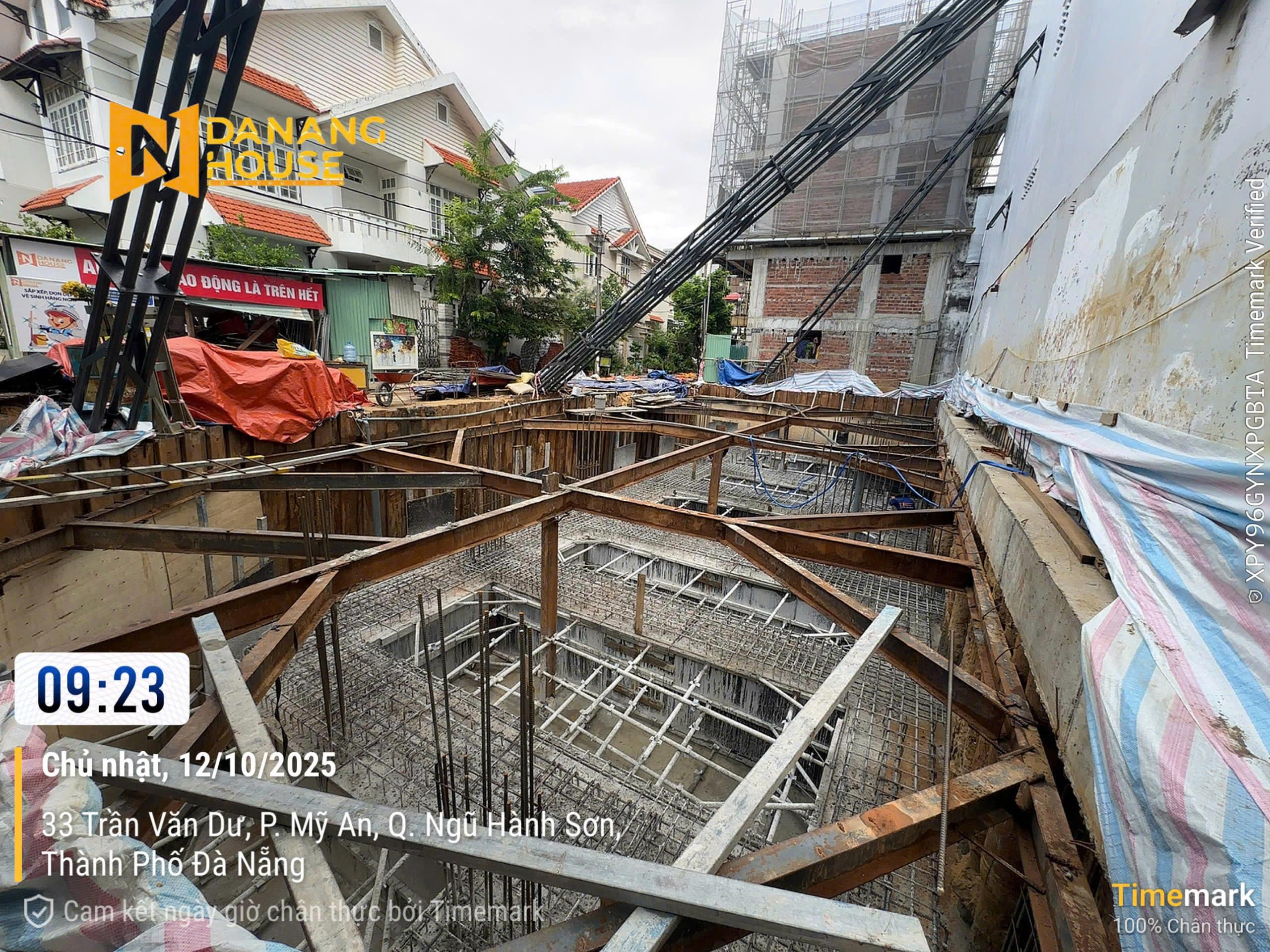 Công Trình 35 Trần Văn Dư – DaNang House Thi Công Phần Thô 1 Hầm + 7 Tầng Hiện Đại